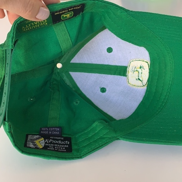 John Deere Snap Back Cotton Hat Green - Picture 6 of 6